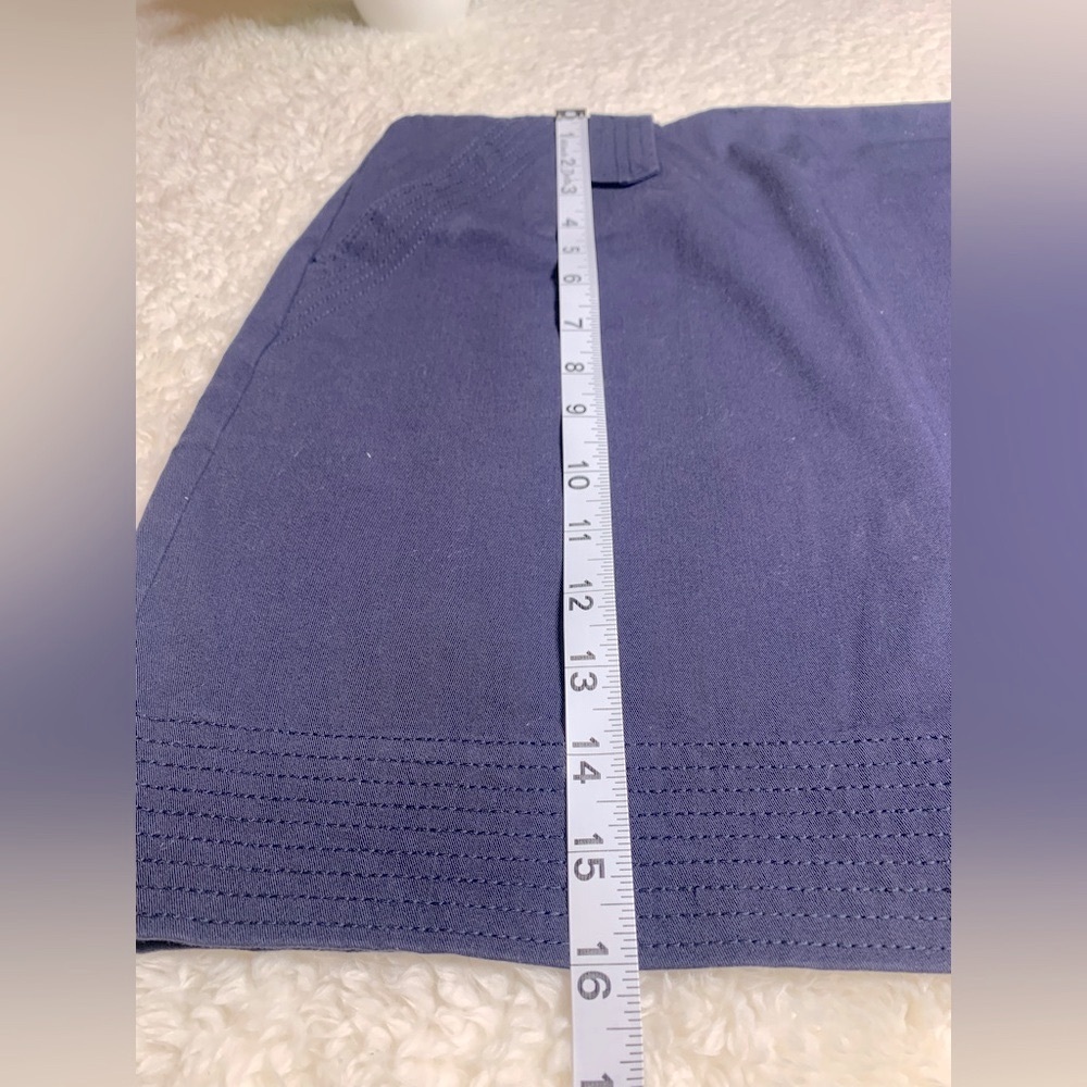 INC International Concepts Blue Mini Skirt for Work - Picture 2 of 4